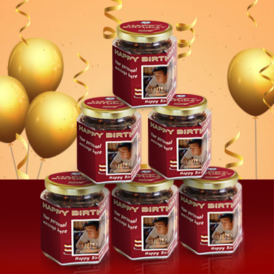 Happy Birthday Granola Gift Jars
